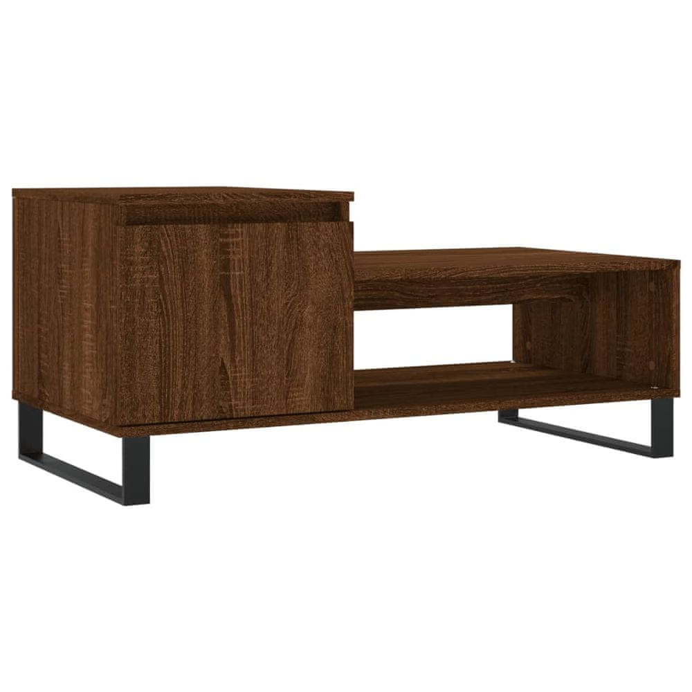 Vidaxl Konferenčný stolík hnedý dub 100x50x45 cm spracované drevo